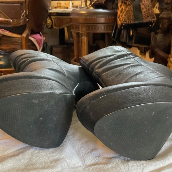 Victoria's Secret Colin Stuart Black Stiletto Platform Ankle Boots 8.5 with Box - Picture 3 of 7